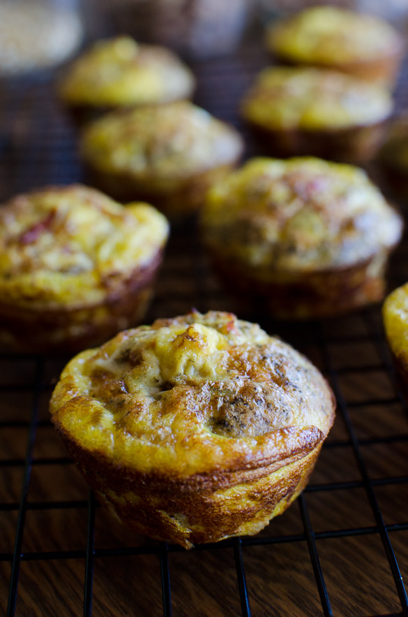 These Sausage Egg Muffins are full of flavor and easy to throw together. Eat right away or freeze for a quick and convenient Whole30 approved breakfast.