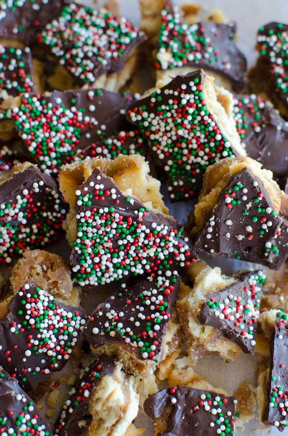 christmas chocolate toffee candy