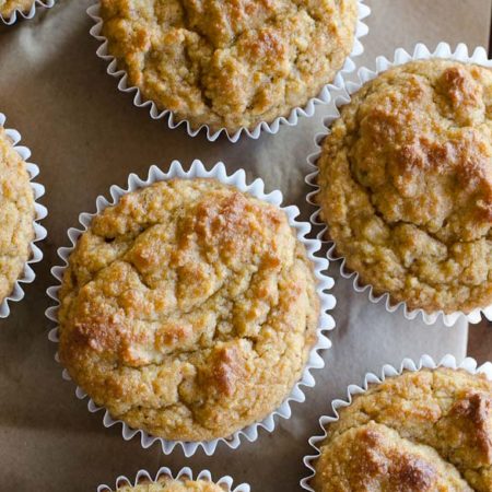 These Almond Flour Banana Muffins are low-carb, gluten-free and include no refined sugars. The muffins are sweetened naturally with the bananas and almond flour and can be frozen for a convenient breakfast!