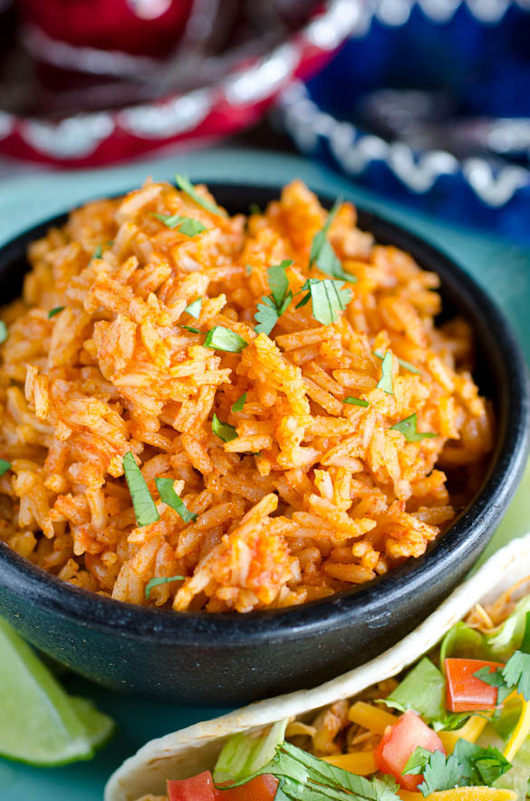 Bowl of Mexican rice.