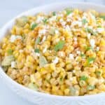 bowl of mexican corn salad side dish