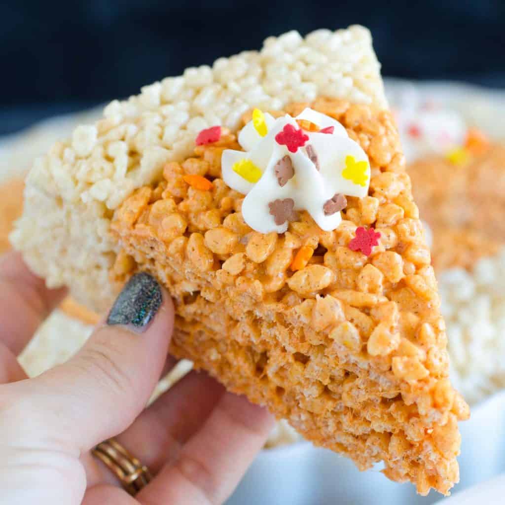 EASY Pumpkin Pie Rice Krispies Treats Fun for everyone!