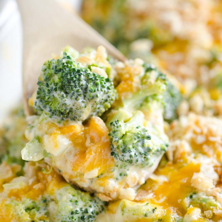 The BEST Broccoli Casserole with Ritz crackers! {+VIDEO}