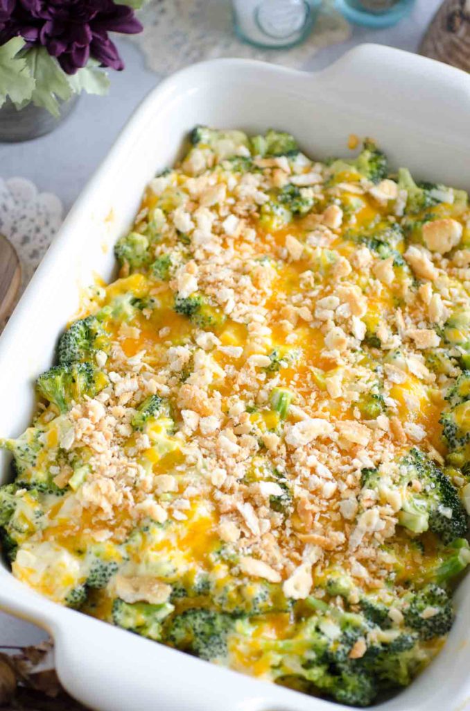 The BEST Broccoli Casserole with Ritz crackers! {+VIDEO}