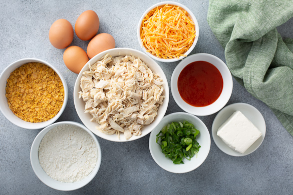 ingredients for buffalo chicken bites