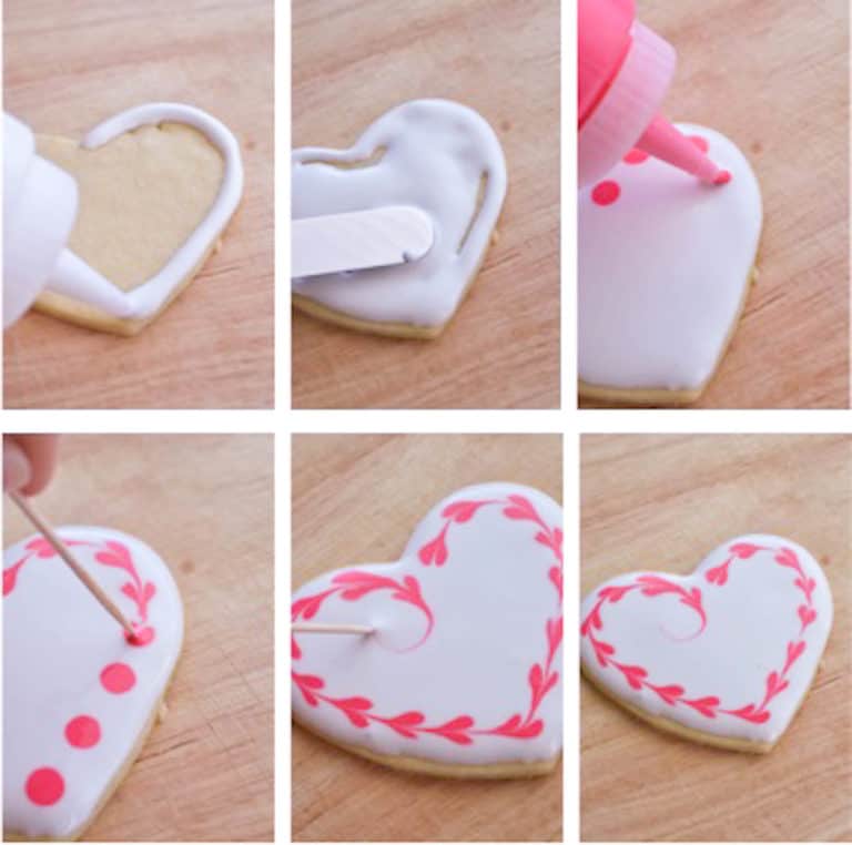 Heart Shaped Cookies with EASY Royal Icing Recipe