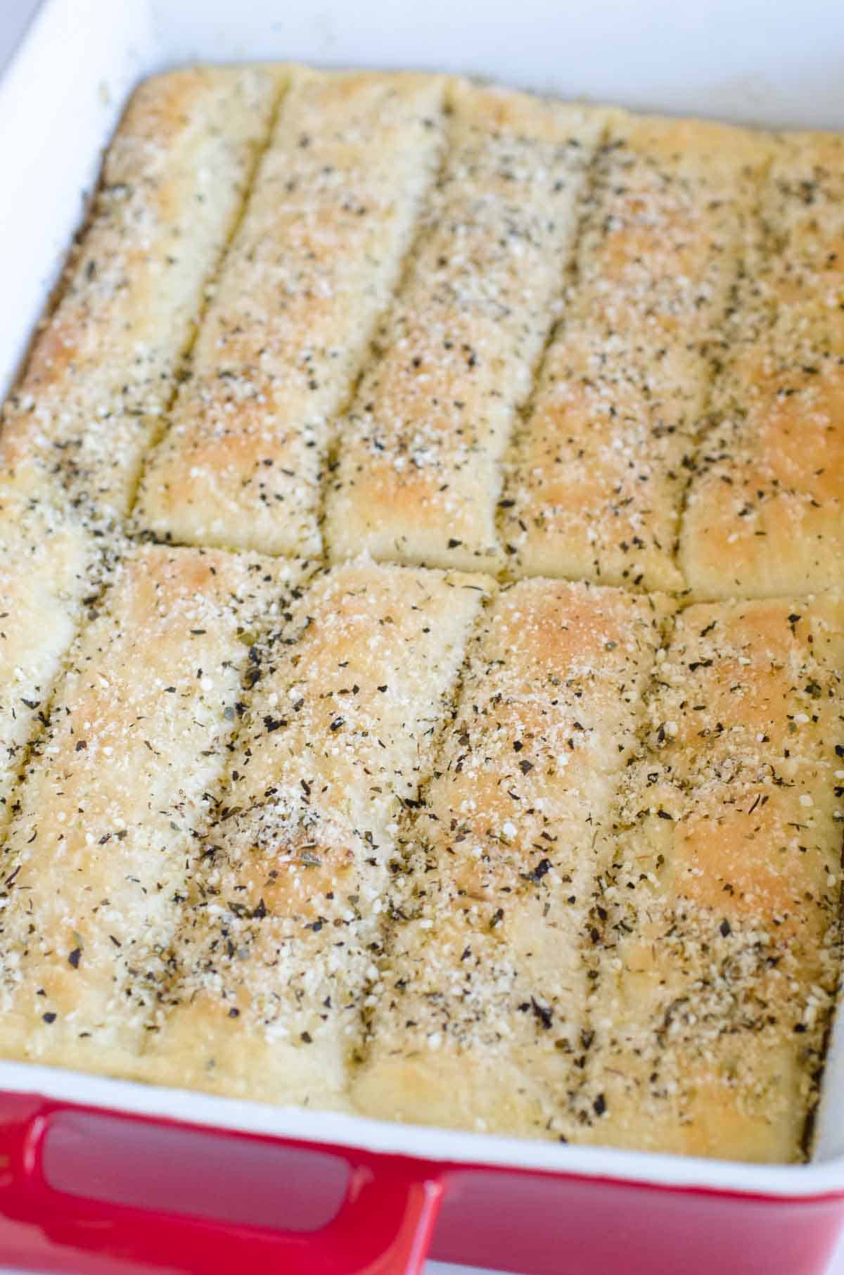 6 Seasoned Bread Stick Pans 10"x13"Inch Baking Pizza Hut Square Dough Pans