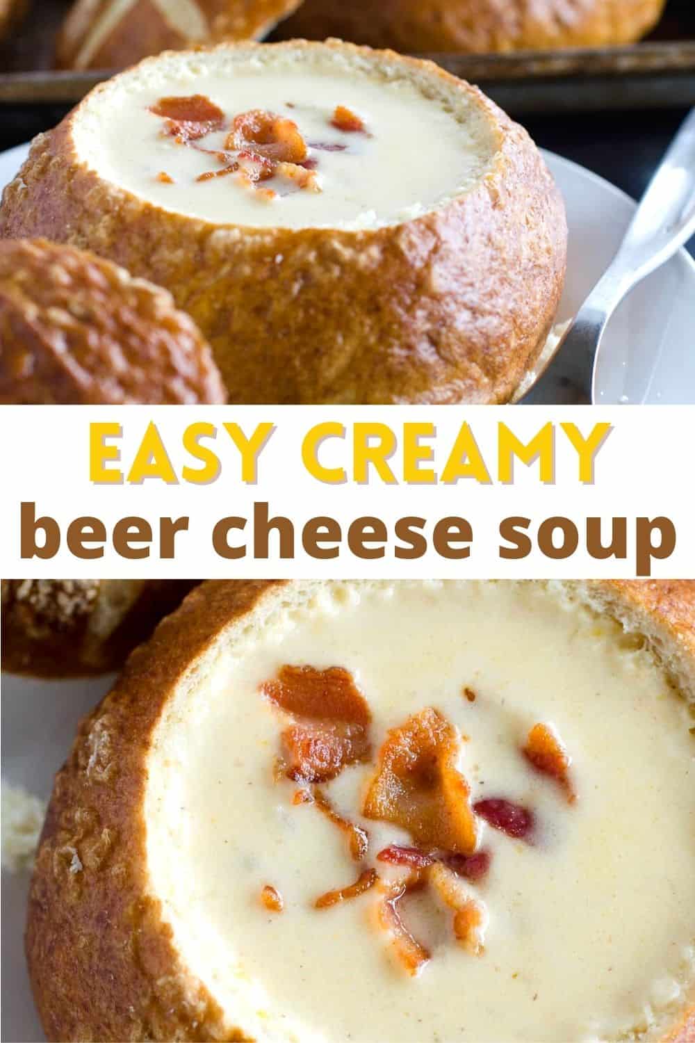 Beer cheese soup is creamy comfort food in a bowl! This recipe is super easy and cooked in just one pot.