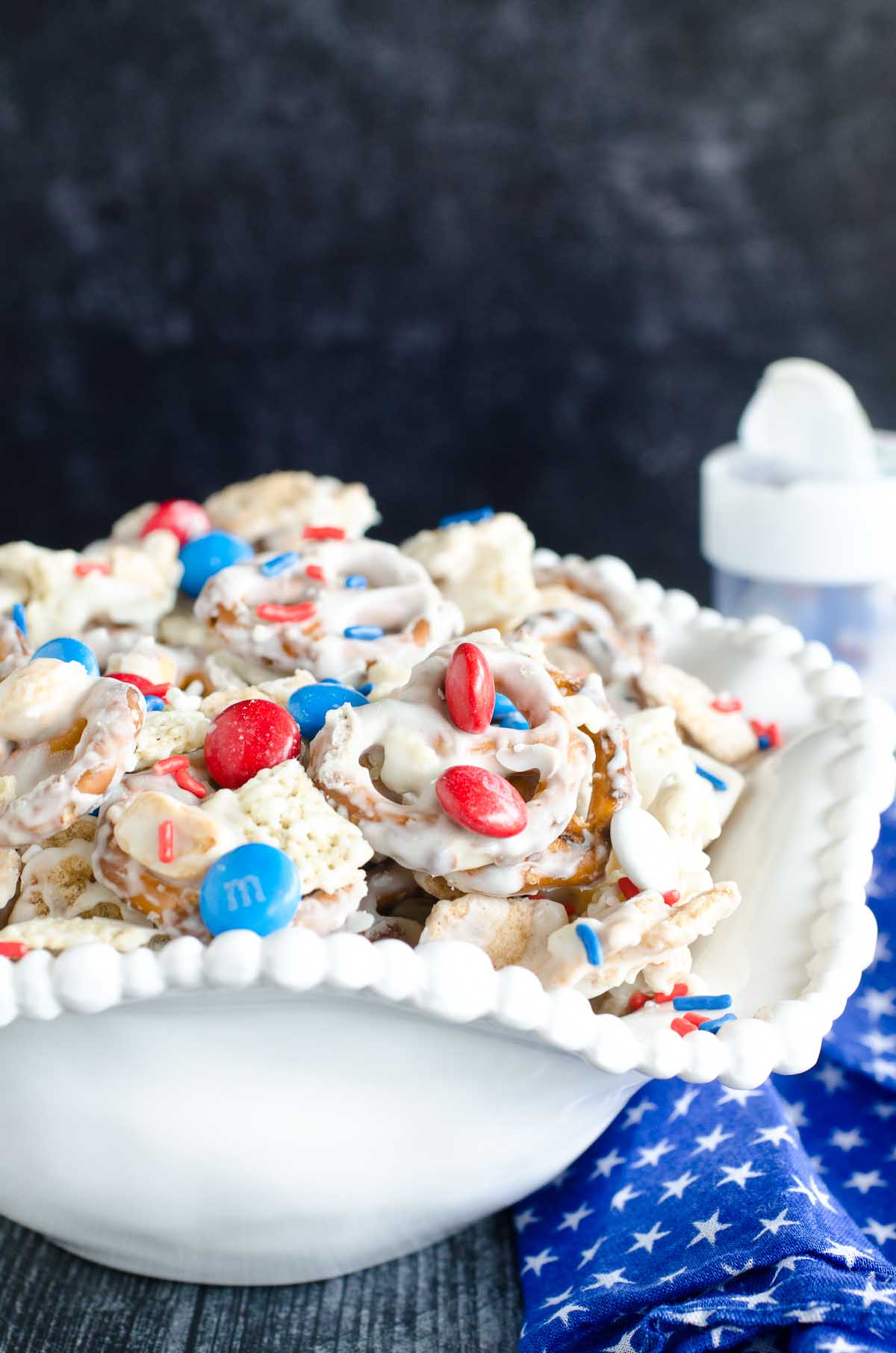 white chocolate chex mix for 4th of july