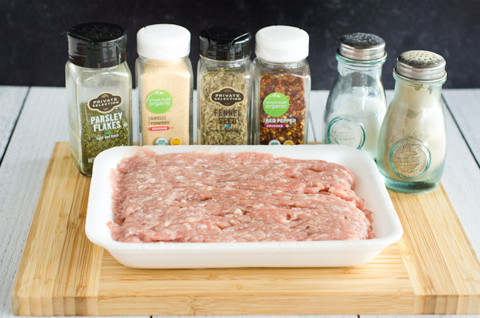 ingredients to make italian sausage