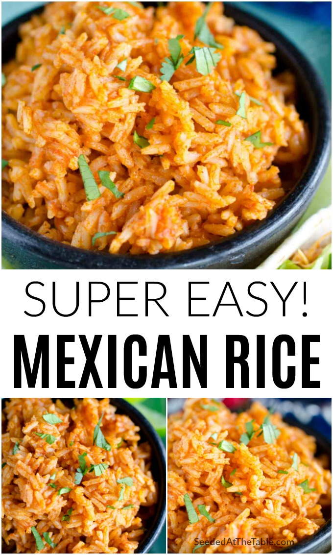 This easy Mexican rice recipe is SO simple you'll want to make it every Taco Tuesday, or as a side dish for all your Mexican meals!