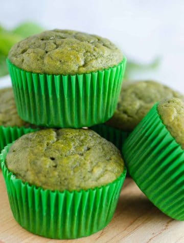 green spinach muffins