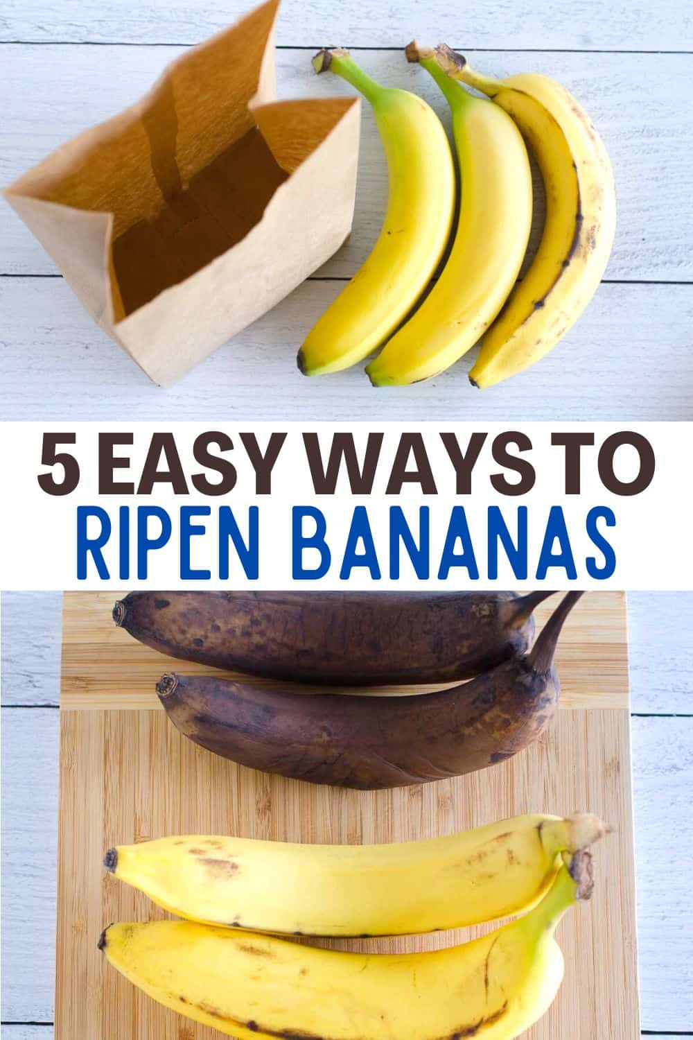 Check out these EASY tips and tricks on how to ripen bananas quickly so they're ready for your banana recipes. Some will surprise you!