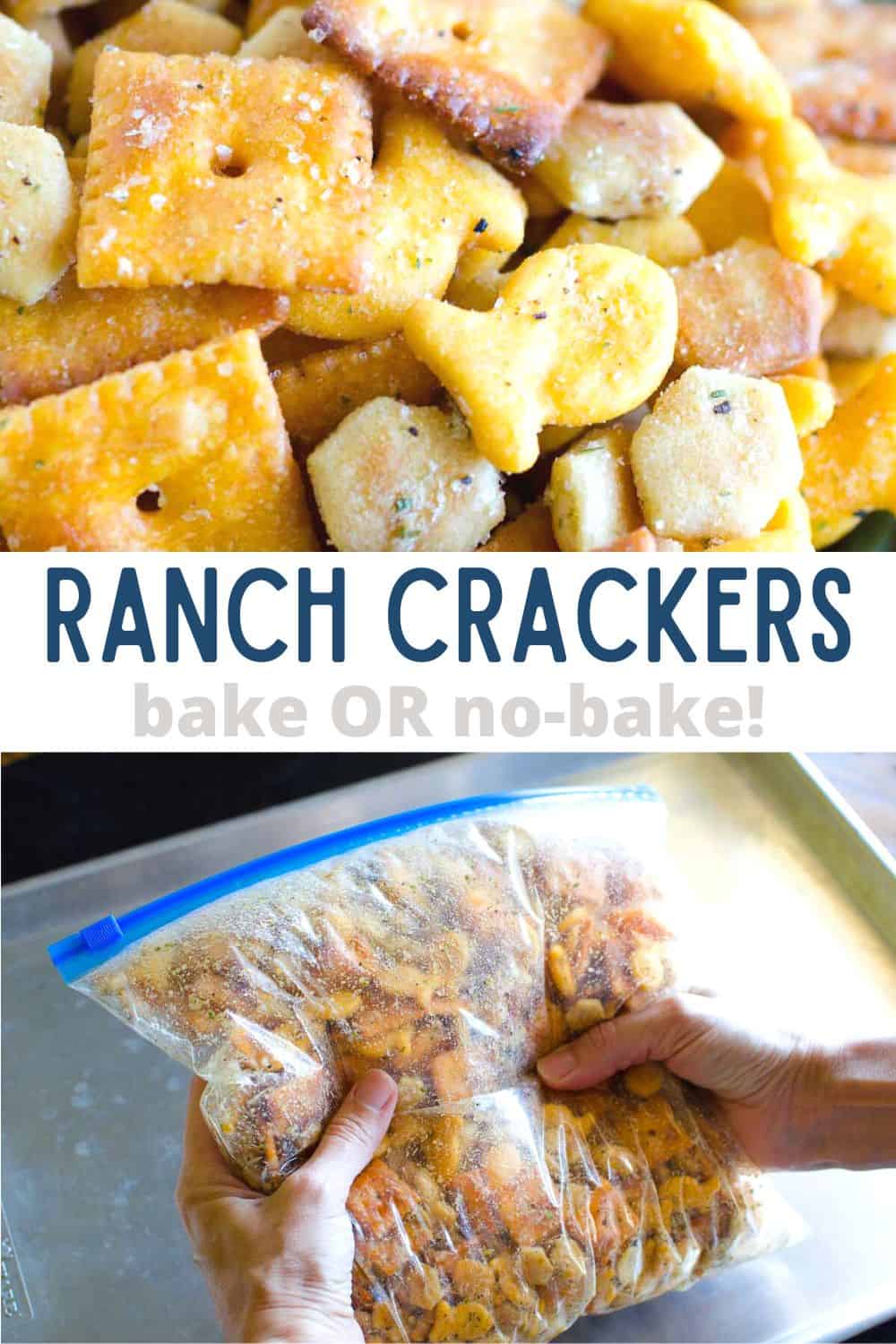 Similar to everyone's favorite ranch oyster crackers, these also include other favorite snack crackers. These addictive crackers are ready in a jiffy and gobbled up even faster!