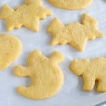 ghost bat and cat pumpkin sugar cookies