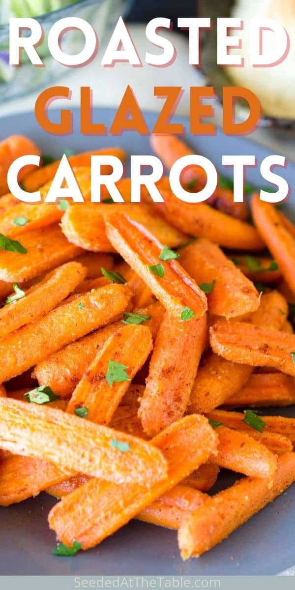 These glazed carrots are roasted in the oven covered with delicious honey mustard. An easy side dish for any meal!