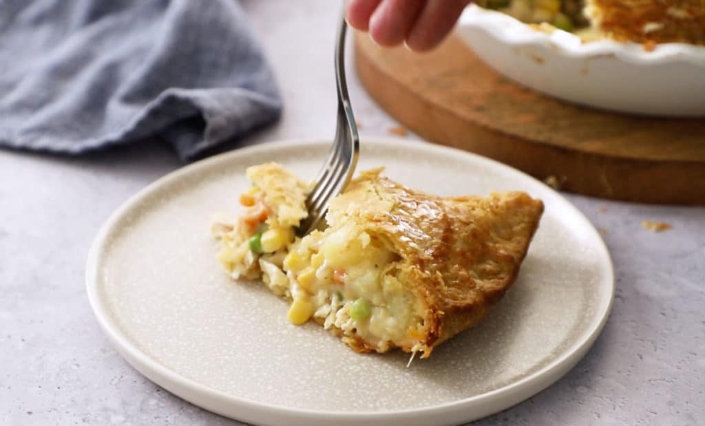 Easy Chicken Pot Pie Recipe Refrigerated pie crust and simple filling!