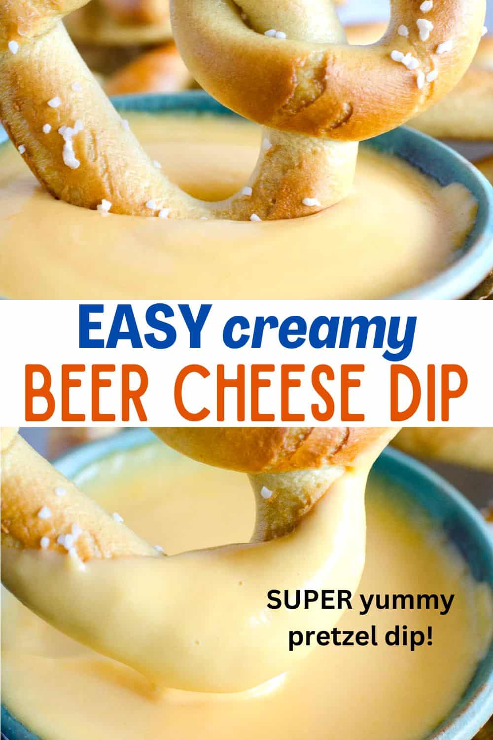 This beer cheese is the best dip for your pretzels or as a cheese fondue.  You can serve it hot or cold and use on burgers and sandwiches or slathered on your favorite bread!