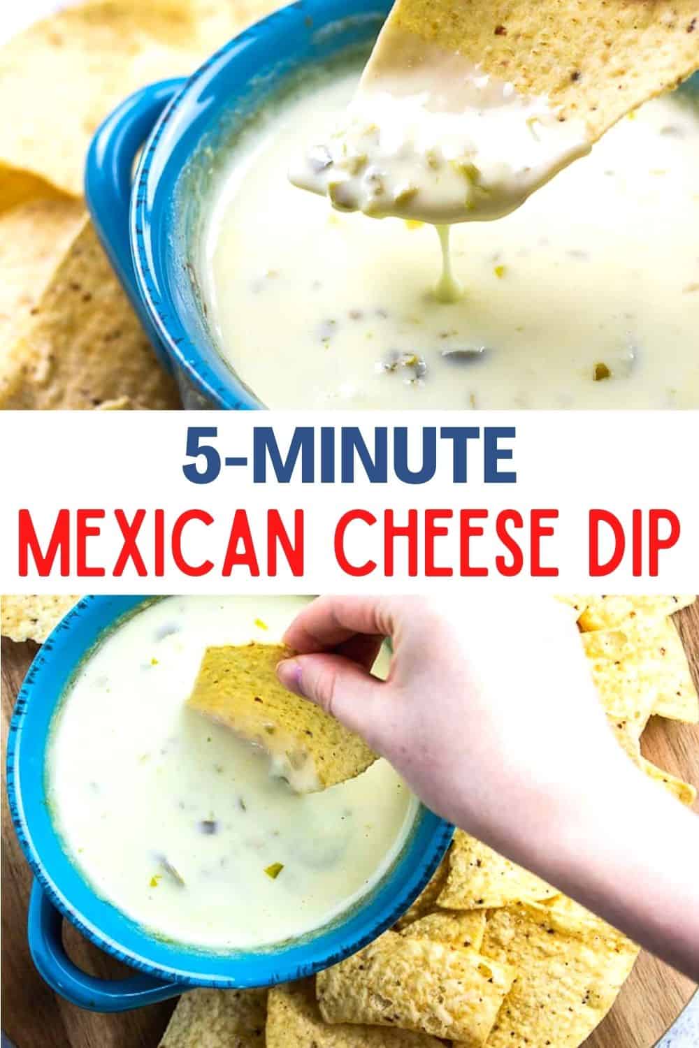 This white cheese dip is an original Mexican restaurant recipe. Only 4 ingredients and 5 minutes for an EASY and authentic queso blanco dip!