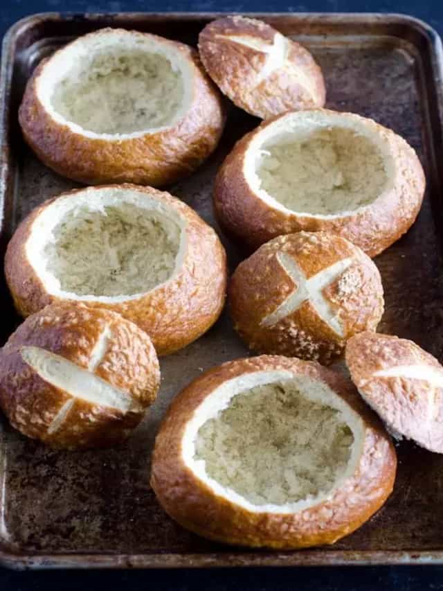 Pretzel Bread Bowls Easy Recipes for Family Time Seeded At The Table