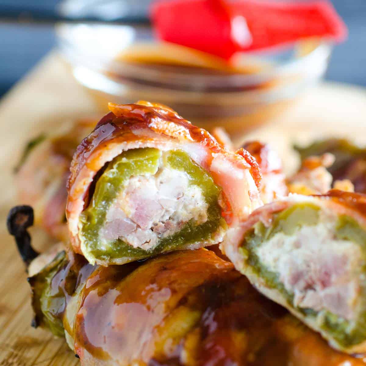 inside of brisket and cheese stuffed jalapeno poppers