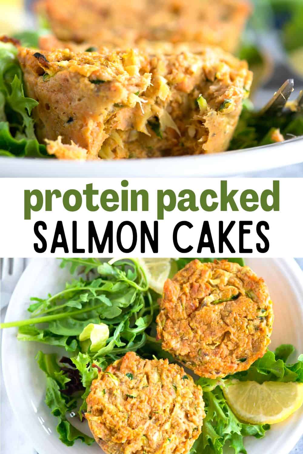 Light and delicious salmon cakes can be made in less than 30 minutes using canned salmon and just a few other simple ingredients. These protein packed patties are an easy nutrient rich meal!